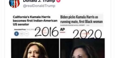 AP Headlines Called Harris Indian