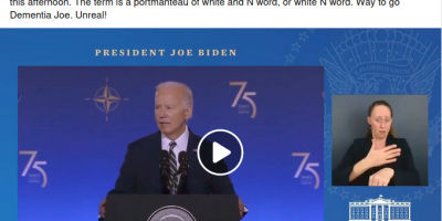 Biden did not refer to NATO chief as a wigger