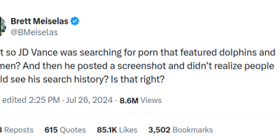 JD Vance Reposted Image Captioned