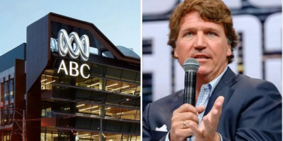 Jimmy Kimmel with Tucker Carlson 