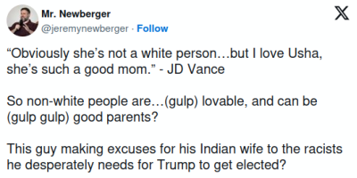 Obviously She's Not a White Person