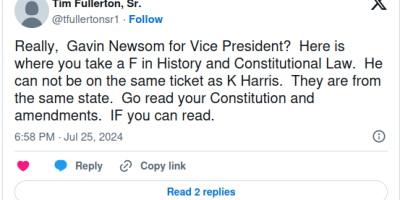 President and VP Being from Same State