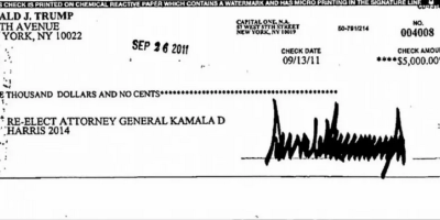 Trump Once Donated to Kamala Harris Campaign