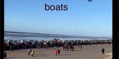 U.K. farmers protesting