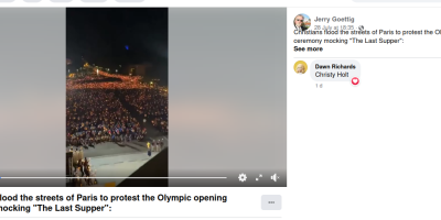 Video does not show Christians protesting 