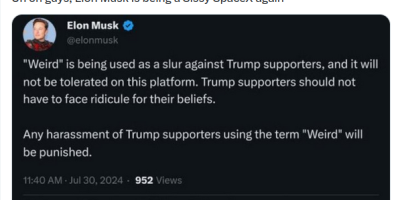 'Weird' to Describe Trump Supporters