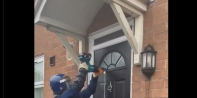 British Police Raiding the Home