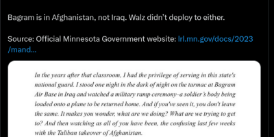 Claim It Was in Iraq