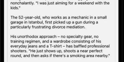 Did An Olympic Shooter Ask 