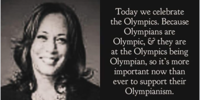 Kamala Harris said ‘Olympians are Olympic’ 