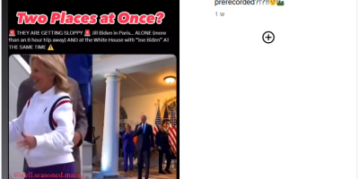 Not Show Jill Biden In Two Places At Once