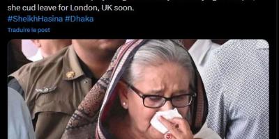 Old image shared as Sheikh Hasina