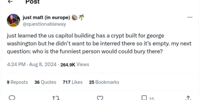 Tomb Built for George Washington