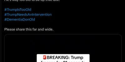 Trump Did Not Freeze