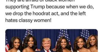 Trump Posing With Black Female