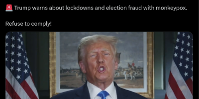 Trump warning about mpox