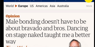 ancing on stage naked