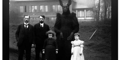 'Demon' Posing with Family