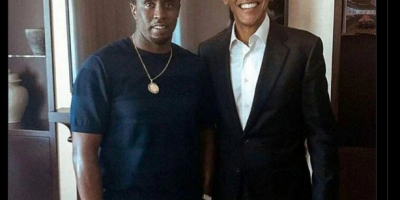 'Diddy' Combs with Barack