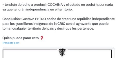 CRIC una “república independiente