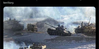 Chinese Tanks On Indian Territory