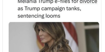 Melania Trump filing for divorce