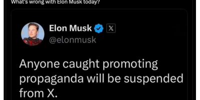 Propaganda Will Be Suspended from X