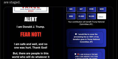 Trump was staged are baseless 