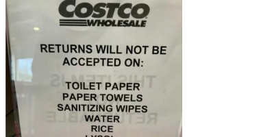 Costco Not Allowing Returns On Toilet Paper