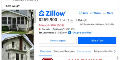 Zillow Add Warning Signs