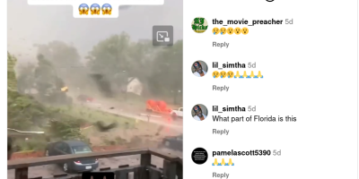 footage from Hurricane Milton 